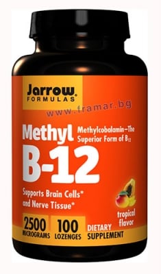 ДЖАРОУ ФОРМУЛАС МЕТИЛКОБАЛАМИН таблетки за смучене 2500 мкг * 100
