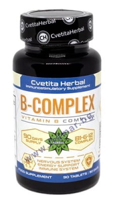 ВИТАМИН B КОМПЛЕКС таблетки * 90 ЦВЕТИТА ХЕРБАЛ