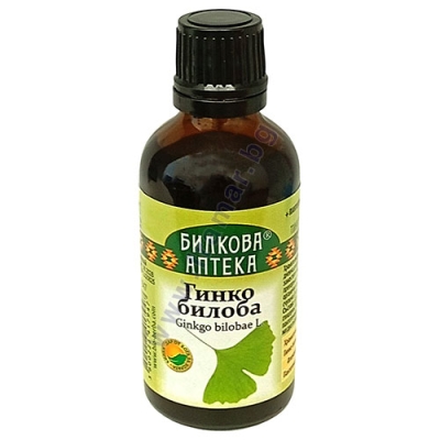 БИЛКОВА АПТЕКА ТИНКТУРА ГИНКО БИЛОБА + ПАНТОТЕНОВА КИСЕЛИНА 50 мл