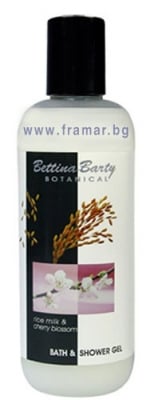 БЕТИНА БАРТИ ГЕЛ ЗА ВАНА И ДУШ С ОРИЗОВО МЛЯКО И ЧЕРЕШОВ ЦВЯТ 400 мл