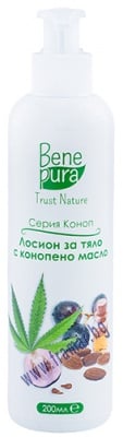 БЕНЕ ПУРА ЛОСИОН ЗА ТЯЛО С КОНОПЕНО МАСЛО 200 мл