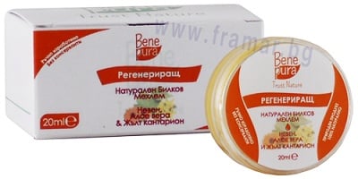 БЕНЕ ПУРА НАТУРАЛЕН РЕГЕНЕРИРАЩ БИЛКОВ МЕХЛЕМ 20 мл