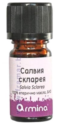 АРМИНА БИО ЕТЕРИЧНО МАСЛО ОТ САЛВИЯ СКЛАРЕЯ 5 мл