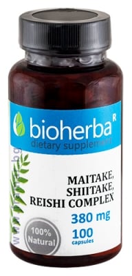 БИОХЕРБА МАЙТАКЕ, ШИЙТАКЕ, РЕЙШИ КОМПЛЕКС капсули 380 мг. * 100