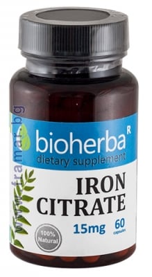 БИОХЕРБА ЖЕЛЕЗЕН ЦИТРАТ капсули 15 мг * 60