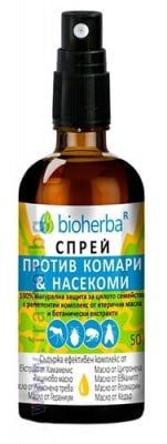БИОХЕРБА СПРЕЙ ПРОТИВ КОМАРИ И НАСЕКОМИ 50 мл