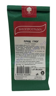ГЛОГ ПЛОД 100 гр.  БИОПРОГРАМА