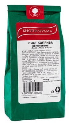 КОПРИВА ЛИСТ 50 гр. БИОПРОГРАМА