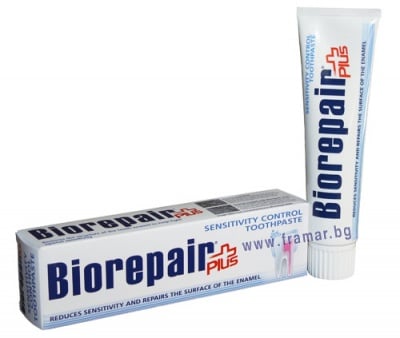 ПАСТА ЗА ЗЪБИ БИОРИПЕЪР СЕНЗИТИВ ПЛЮС ЗА ЧУВСТВИТЕЛНИ ЗЪБИ 100 мл.