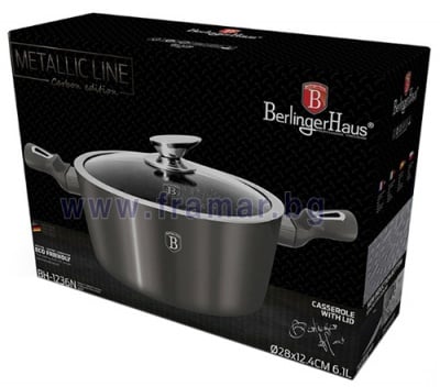 БЛАУМАН КАРБОН КОЛЕКШЪН КАСЕРОЛА С КАПАК BH1236