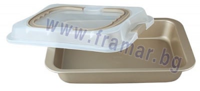 БЛАУМАН БРОНЗ КОЛЕКШЪН ТАВА ЗА ПЕЧЕНЕ С КАПАК BH1432