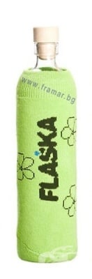 БУТИЛКА ФЛАШКА КЛАСИК 0.50 л. ЗЕЛЕНИ - ЦВЕТЯ