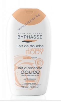 БИФАС CARESSE ДУШ КРЕМ С МЛЯКО ОТ СЛАДЪК БАДЕМ 500 мл