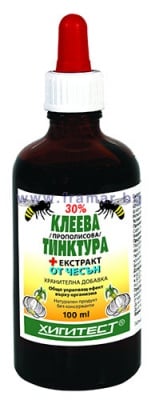КЛЕЕВА ТИНКТУРА 30% + ЕКСТРАКТ ОТ ЧЕСЪН 100 мл ХИГИТЕСТ