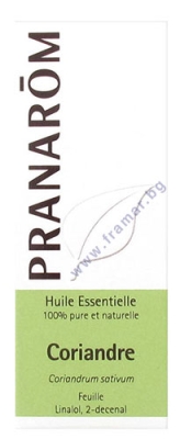 ПРАНАРОМ ЕТЕРИЧНО МАСЛО ОТ КОРИАНДЪР 10 мл