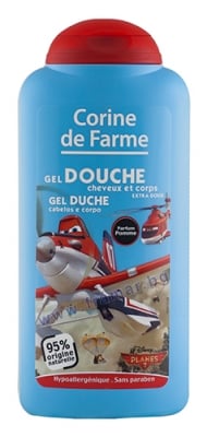 КОРИН ДУШ ГЕЛ САМОЛЕТИ ЗА КОСА И ТЯЛО 250 мл