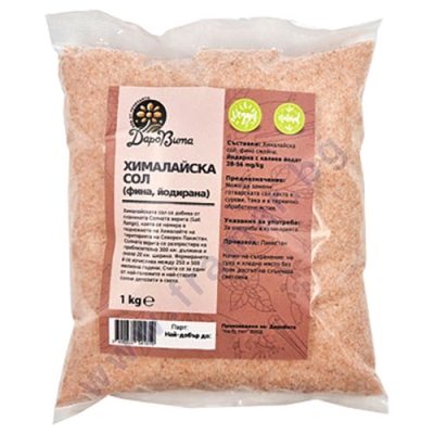 ДАРОВИТА ХИМАЛАЙСКА СОЛ ФИНА ЙОДИРАНА 1 кг