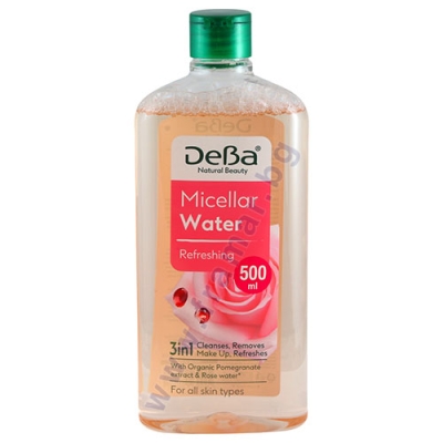 ДЕВА NATURAL BEAUTY МИЦЕЛАРНА ВОДА 3 В 1 С ЕКСТРАКТ ОТ НАР И РОЗОВА ВОДА 500 мл