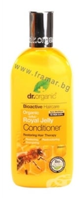 ДР. ОРГАНИК ВЪЗСТАНОВЯВАЩ БАЛСАМ ЗА СУХА И ИЗТОЩЕНА КОСА С ПЧЕЛНО МЛЕЧИЦЕ 265 мл