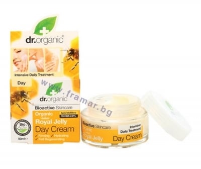 ДР. ОРГАНИК ДНЕВЕН КРЕМ С ПЧЕЛНО МЛЕЧИЦЕ 50 мл 