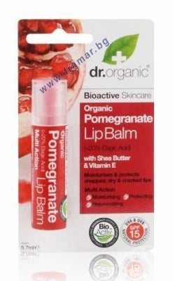  ДР. ОРГАНИК ПОДХРАНВАЩ БАЛСАМ ЗА УСТНИ С НАР SPF 15  5, 7 мл