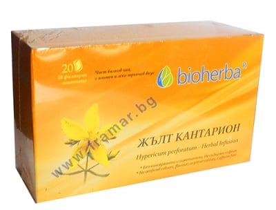 БИОХЕРБА ЧАЙ ФИЛТЪР ЖЪЛТ КАНТАРИОН * 20