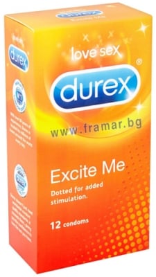 ПРЕЗЕРВАТИВИ ДУРЕКС EXCITE ME * 12 бр.