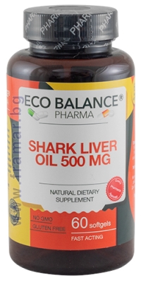 ЕКО БАЛАНС МАСЛО ОТ ЧЕРЕН ДРОБ НА АКУЛА капсули * 60