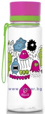 ЕКО БУТИЛКА EQUA РОЗОВИ ЧУДОВИЩА 600 мл
