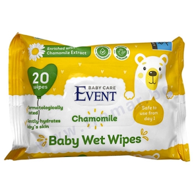 МОКРИ КЪРПИ ЕВЕНТ БЕБЕ С ЕКСТРАКТ ОТ ЛАЙКА * 20