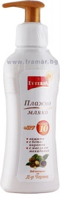 ЕВТЕРПА ПЛАЖНО МЛЯКО С ПОМПА СЪС SPF 10 180 мл