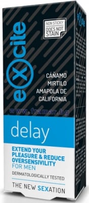 ЕКСАЙТ МЕН ДИЛЕЙ ГЕЛ ЗА МЪЖЕ ЗА НАМАЛЯВАНЕ НА СВРЪХЧУВСТВИТЕЛНОСТТА 20 мл
