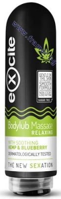 ЕКСАЙТ МАСАЖЕН ЛУБРИКАНТ РЕЛАКС С КОНОПЕНО МАСЛО И БОРОВИНКИ 200 мл.