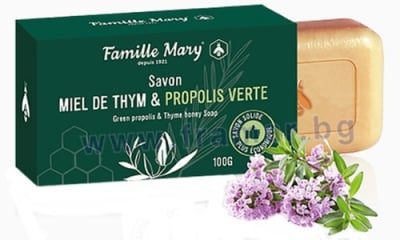 САПУН С ПЧЕЛЕН МЕД ОТ МАЩЕРКА И ЗЕЛЕН ПРОПОЛИС 100 г 060490 FAMILLE MARY