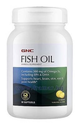 РИБЕНО МАСЛО капсули * 90 GNC