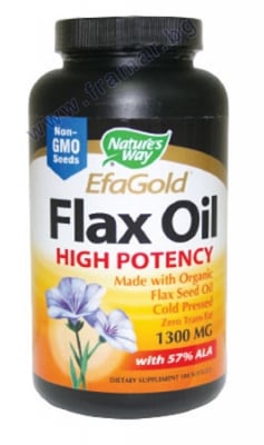 ЛЕНЕНО МАСЛО 52% АЛК капсули 1300 мг * 100 NATURE'S WAY