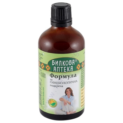 БИЛКОВА АПТЕКА ТИНКТУРА ФОРМУЛА ЗА ГИНЕКОЛОГИЧНА ПОДКРЕПА + ВИТАМИН B6 100 мл