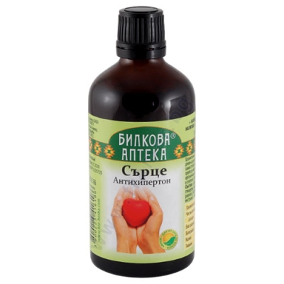 БИЛКОВА АПТЕКА ТИНКТУРА СЪРЦЕ АНТИХИПЕРТОН + КАЛИЙ И ТИАМИН 100 мл