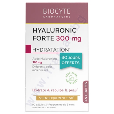 ХИАЛУРОНИК ФОРТЕ капсули 300 мг * 90 BIOCYTE