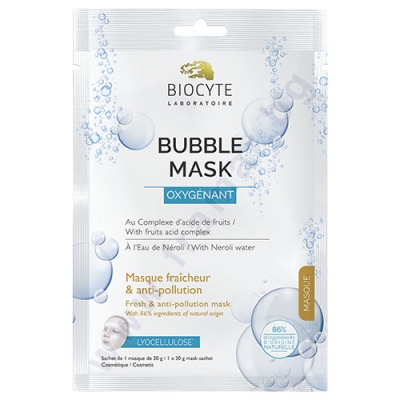 ПОЧИСТВАЩА КИСЛОРОДНА МАСКА ЗА ЛИЦЕ BUBBLE 20 г BIOCYTE