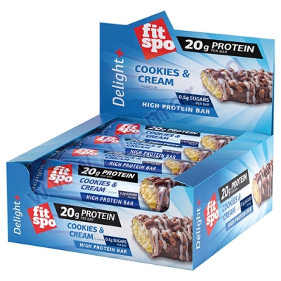 ПРОТЕИНОВ БАР ДИЛАЙТ БИСКВИТА И КРЕМ 60 г * 12 FITSPO