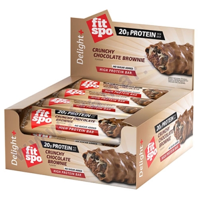 ПРОТЕИНОВ БАР ДИЛАЙТ КРЪНЧИ ШОКО БРАУНИ 60 г * 12 FITSPO