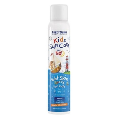 ФРЕЗИДЕРМ ДЕТСКИ СЛЪНЦЕЗАЩИТЕН КРЕМ СПРЕЙ WET SKIN SPF50+ 200 мл