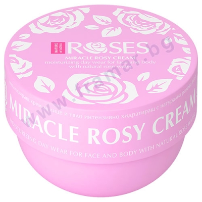 ВИТАЛИЗИРАЩ КРЕМ ЗА ЛИЦЕ И ТЯЛО ROSES MIRACLE ROSY 150 мл NATURE OF AGIVA