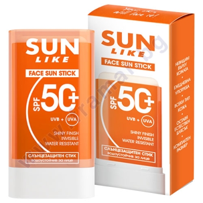 СЪН ЛАЙК ВОДОУСТОЙЧИВ СЛЪНЦЕЗАЩИТЕН СТИК ЗА ЛИЦЕ SPF50+ 20 г