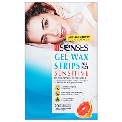 ГЕЛ ДЕПИЛИРАЩИ ЛЕНТИ ЗА ЛИЦЕ SENSES * 20 NATURE OF AGIVA