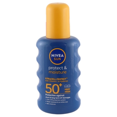 НИВЕА СЪН PROTECT & MOISTURE СЛЪНЦЕЗАЩИТЕН СПРЕЙ SPF50+ 200 мл