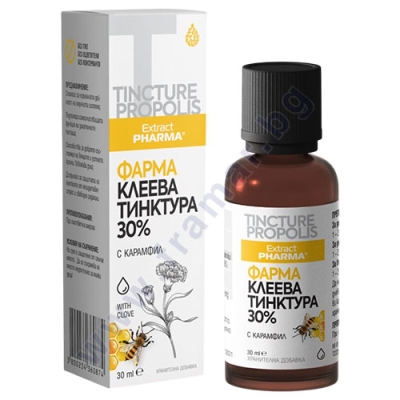ФАРМА КЛЕЕВА ТИНКТУРА 30% С КАРАМФИЛ 30 мл ЕКСТРАКТФАРМА