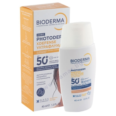 БИОДЕРМА ФОТОДЕРМ ЕКСДИФЕНС УЛТРАФЛУИД SPF50+ ЗЛАТИСТ 40 мл