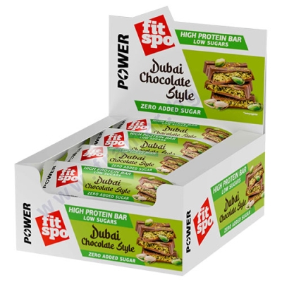ПРОТЕИНОВ БАР ПАУЪР ДУБАЙСКИ ШОКОЛАД 50 г * 12 FITSPO
